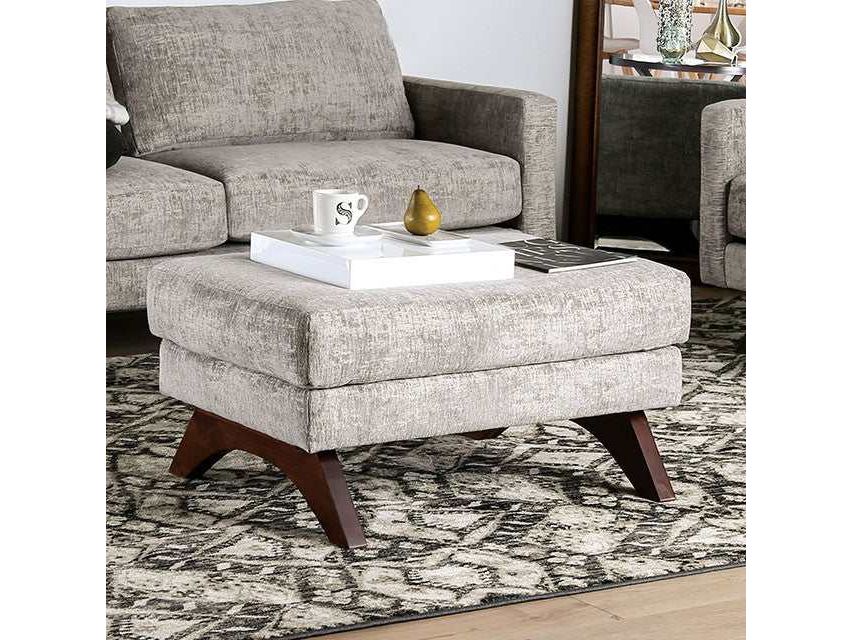 Harlech Gray Ottoman