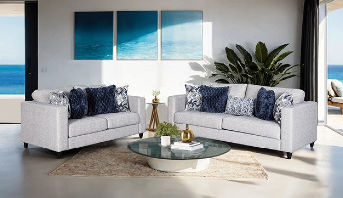 Harlow Light Gray Loveseat