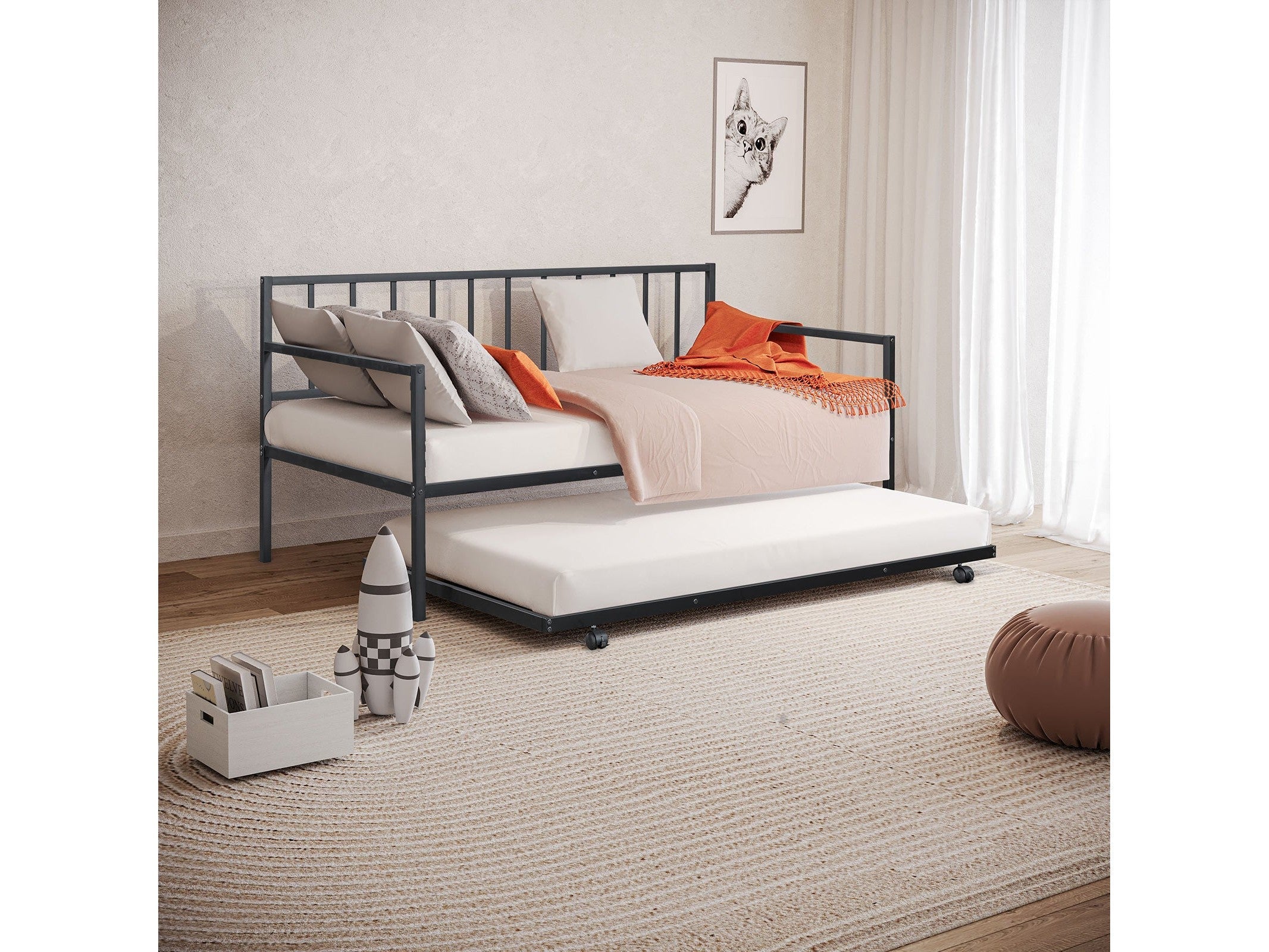 Harmon Black Daybed