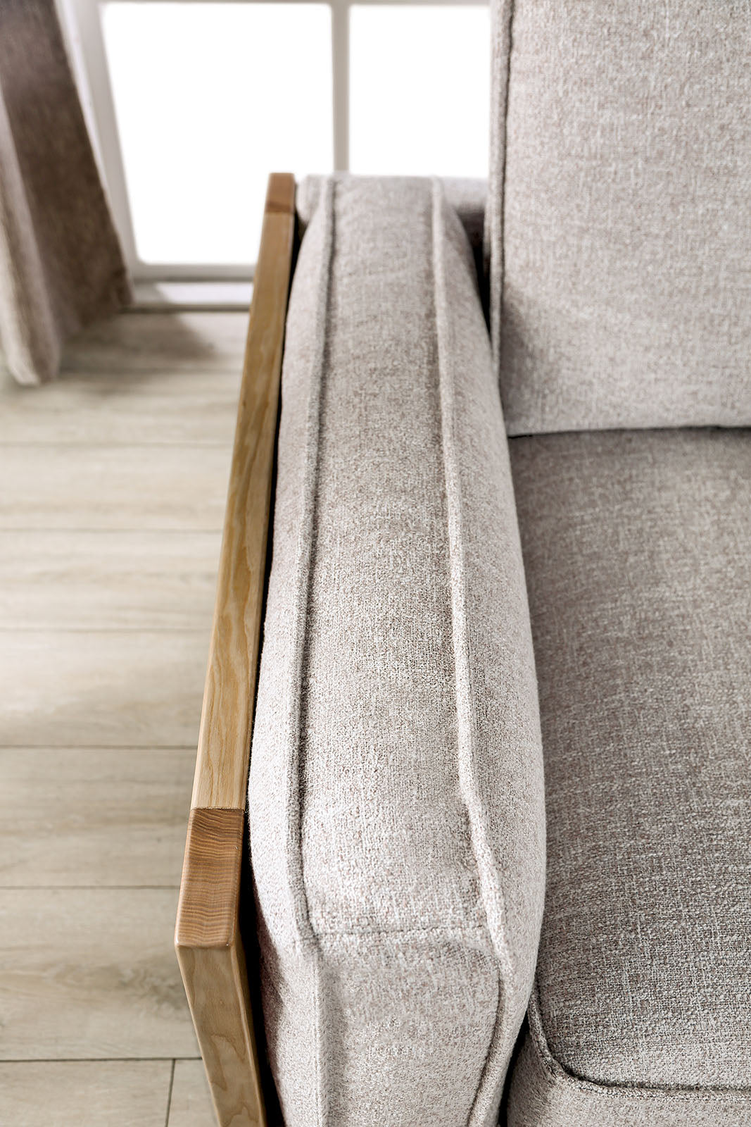 Harstad Light Brown/Natural Sofa & Loveseat