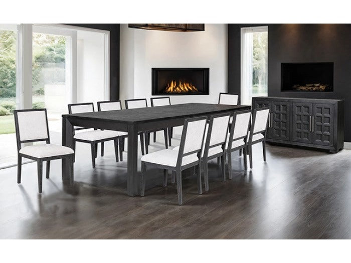 Hatton Cross Weathered Black 9 Piece Dining Set