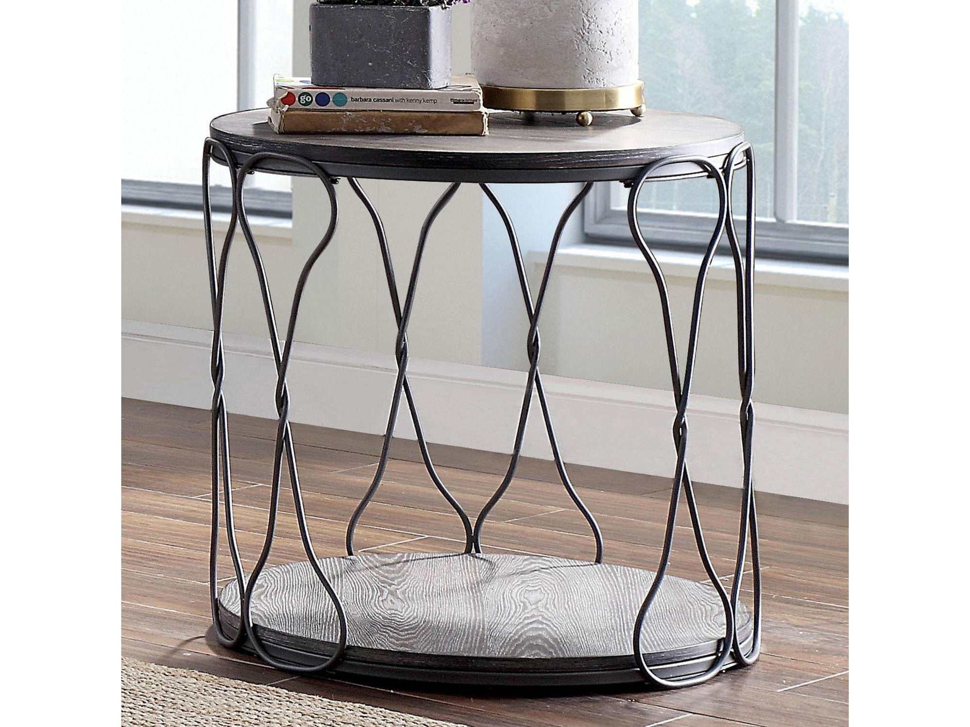 Hawdon Gray End Table