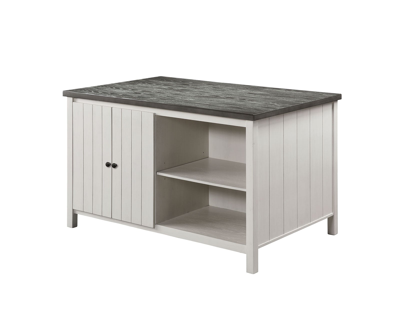 Heidelberg Off-White/Dark Gray 4 Pc. Counter Height Table Set w/ Bench