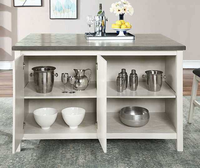 Heidelberg Off-White/Dark Gray Counter Height Table