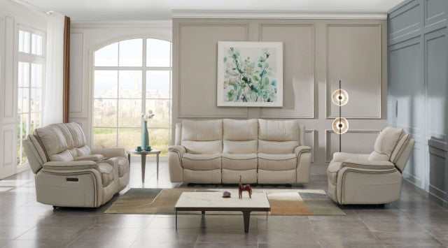 Henricus Beige Glider Recliner