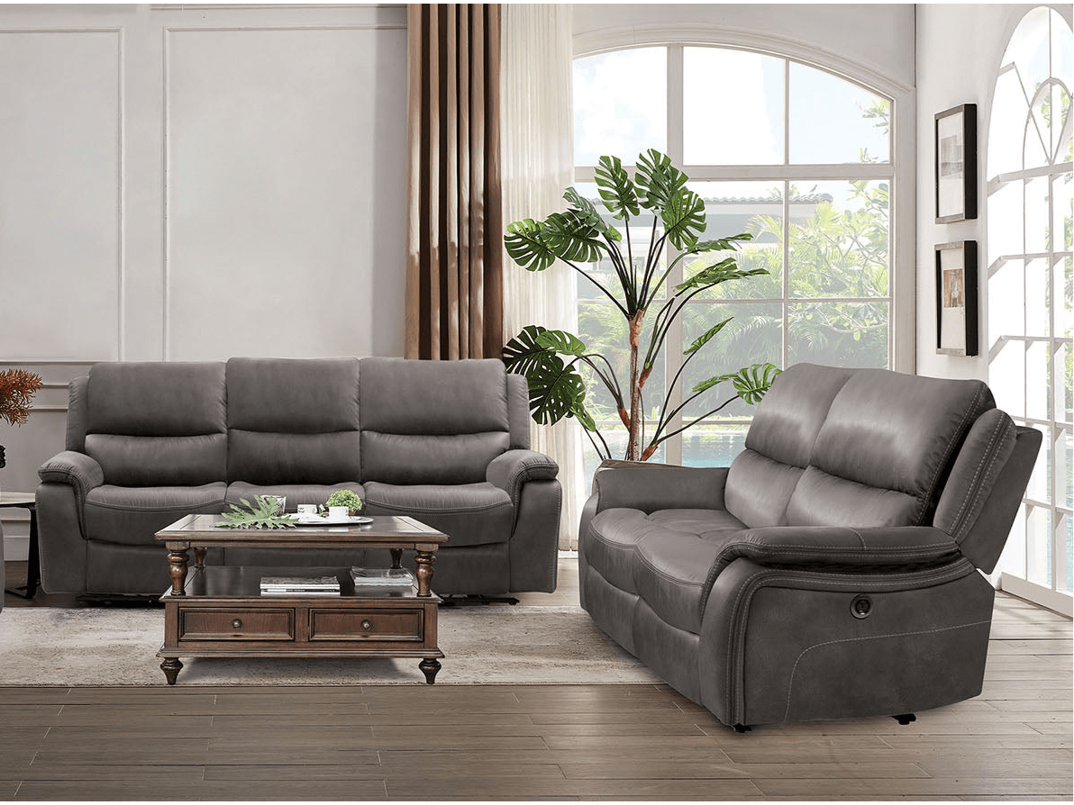 Henricus Dark Gray Sofa & Loveseat