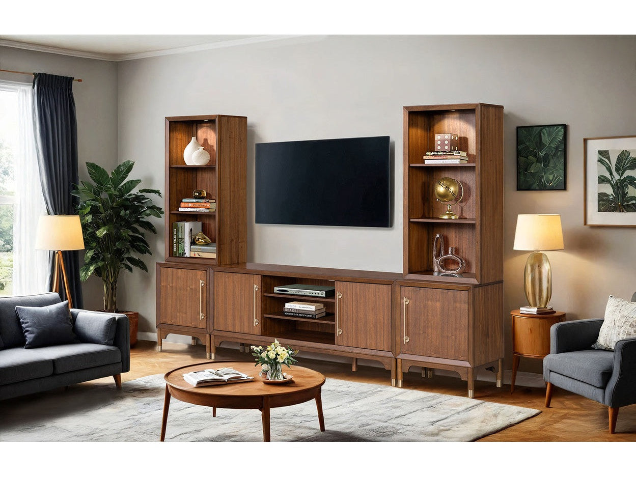 Hepburne Walnut Entertainment Center