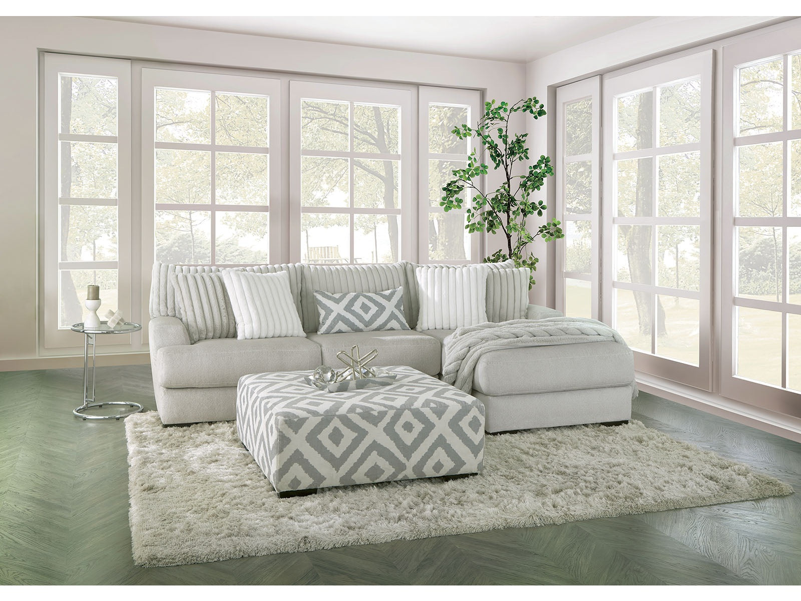 Hermance Gray Sectional