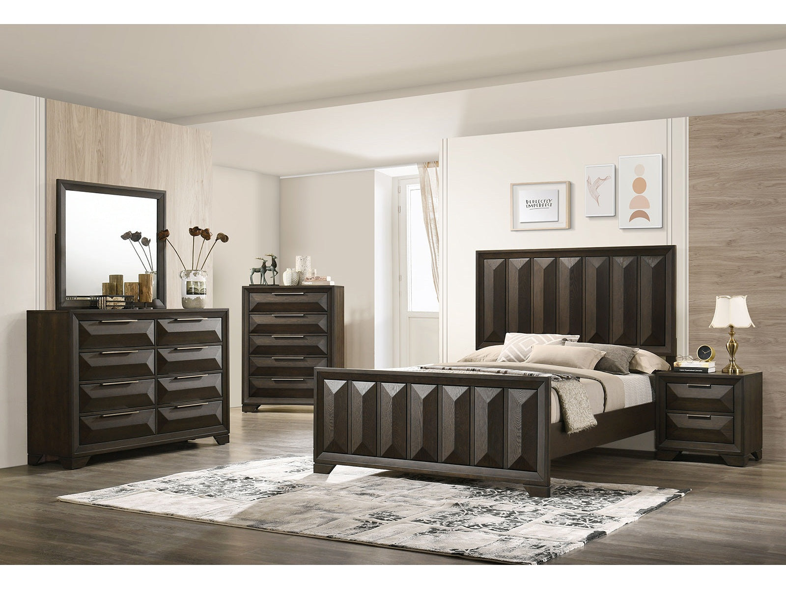 Hexham Espresso Queen 4 Piece Bedroom Set