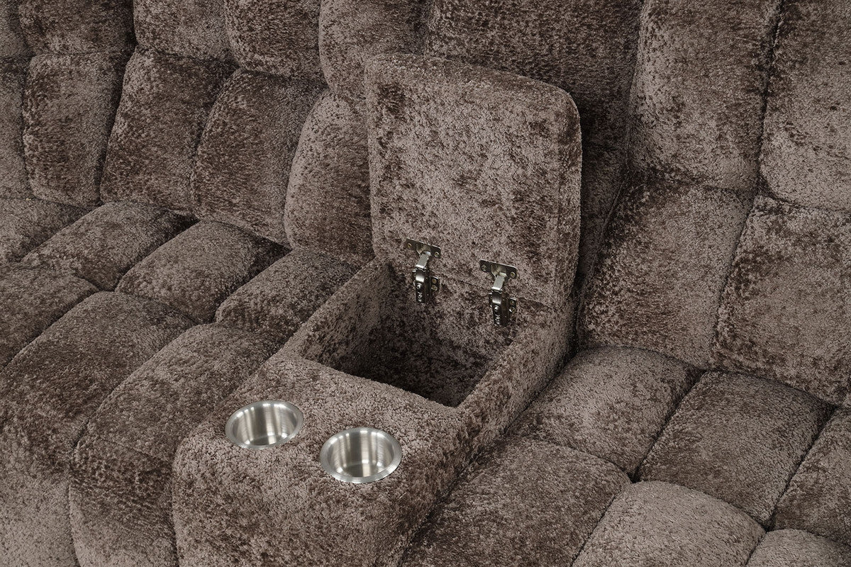Hieronymus Dark Brown Power Sectional