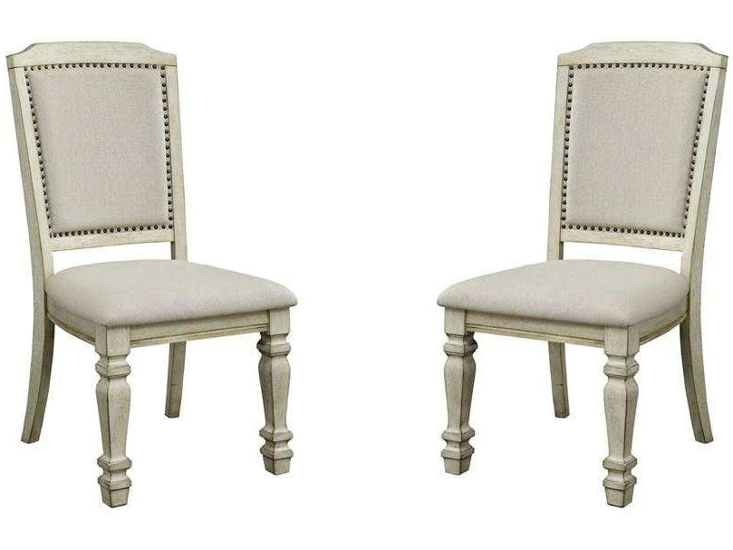 Holcroft Antique White & Ivory Dining Chair (Set of 2)