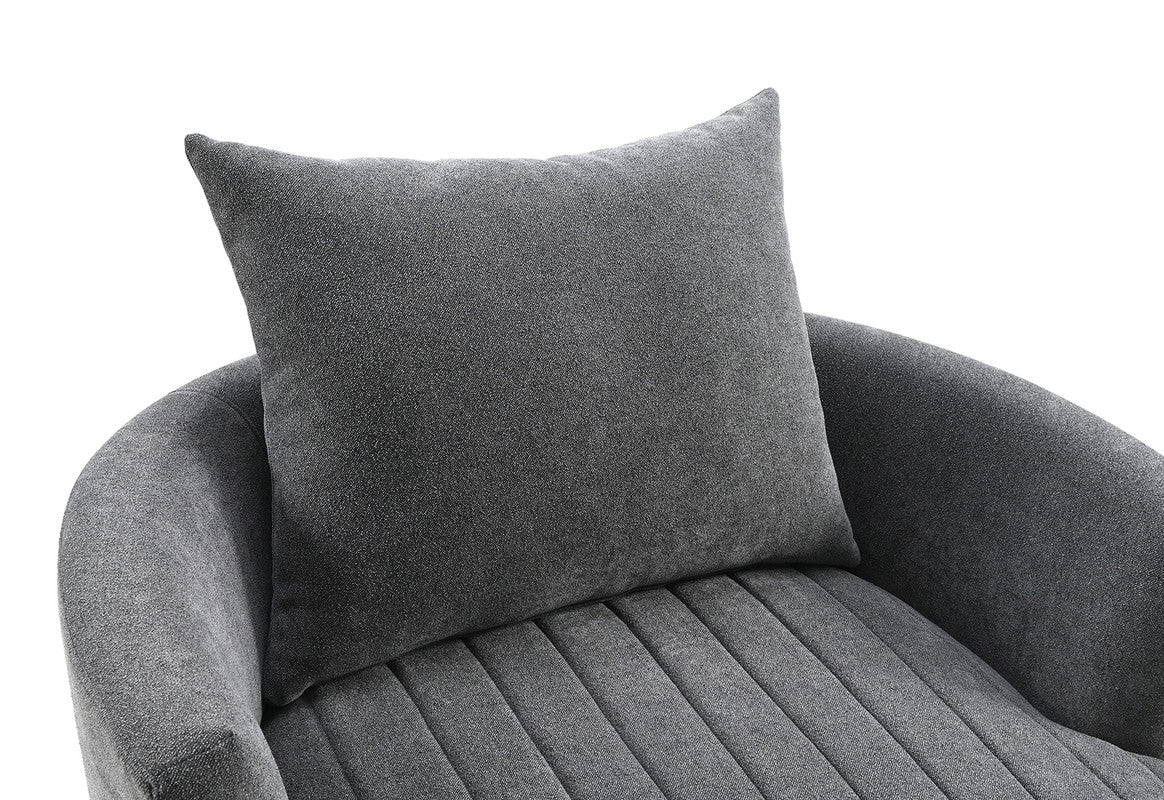 Hoople Dark Gray Swivel Chair