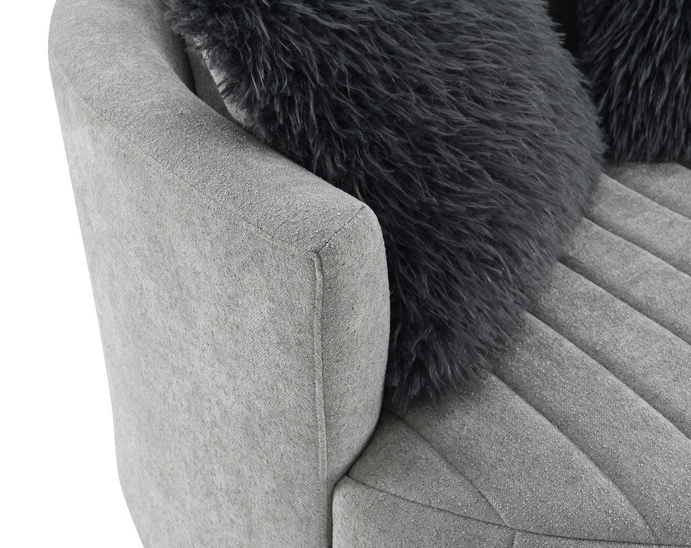 Hoople Light Gray Swivel Chair