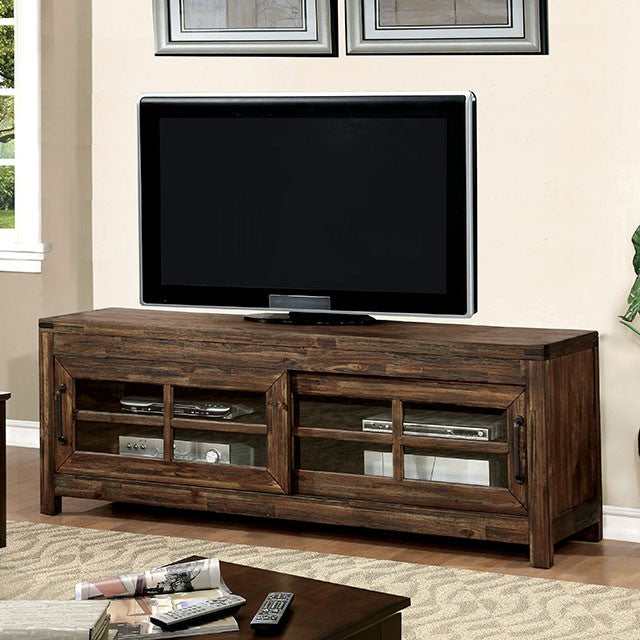 Hopkins Wire Brushed Dark Walnut 72" TV Console