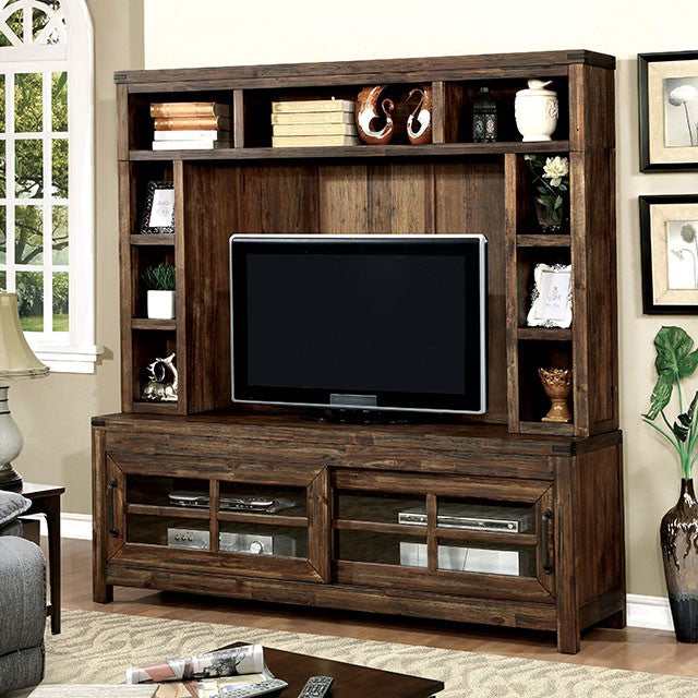 Hopkins Wire Brushed Dark Walnut Hutch