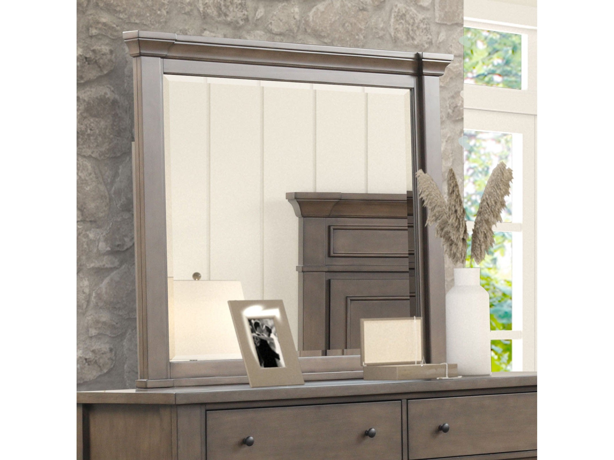 Huddersfield Dark Brown Mirror