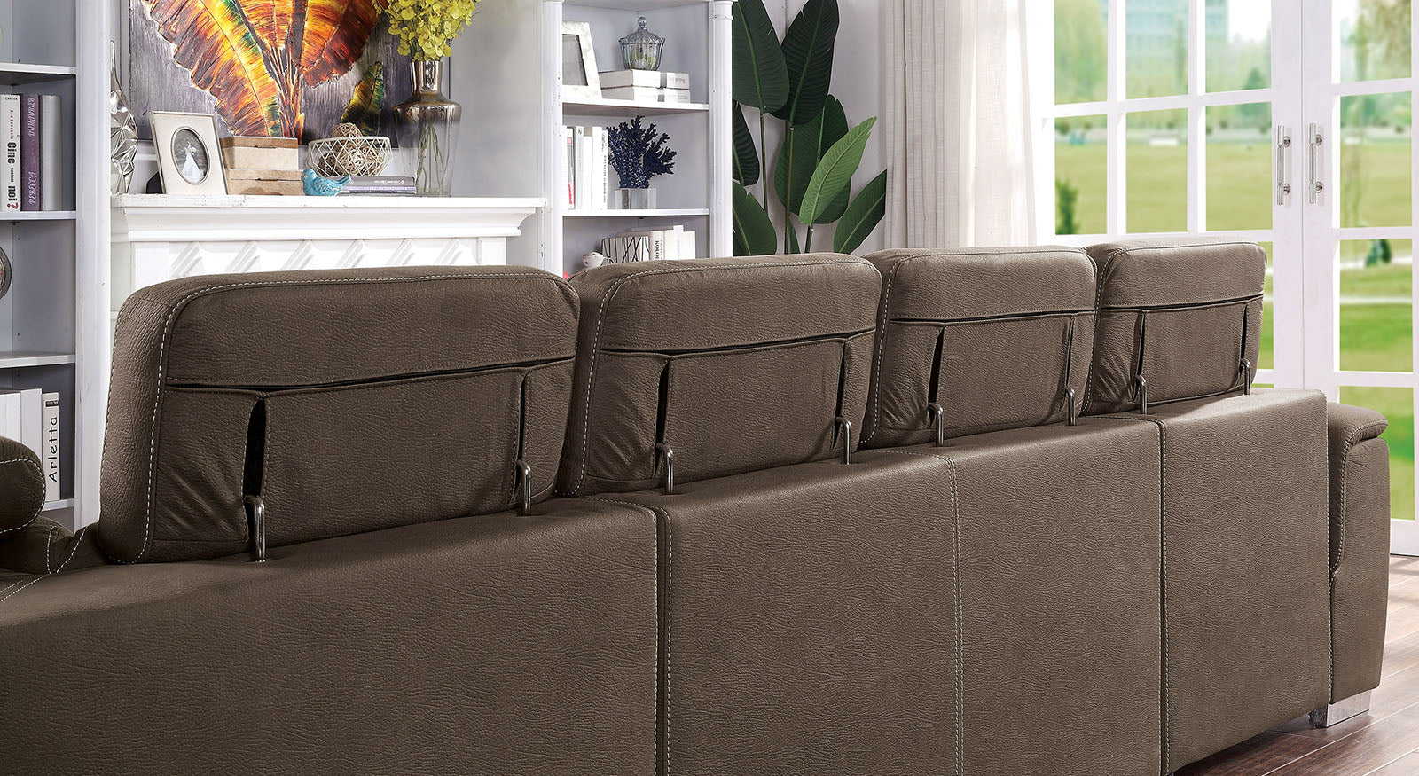 Hugo Light Brown Sectional