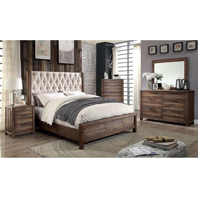 Hutchinson Rustic Natural Tone/Beige California King Bed