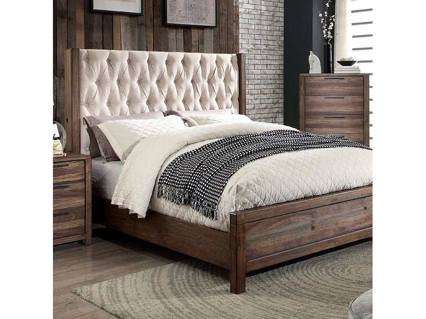 Hutchinson Rustic Natural Tone/Beige Queen Bed