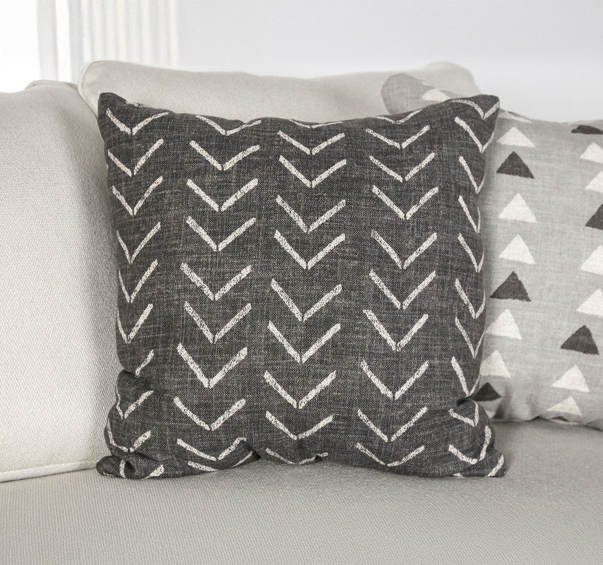 Hyde Park Gray Loveseat Pillows