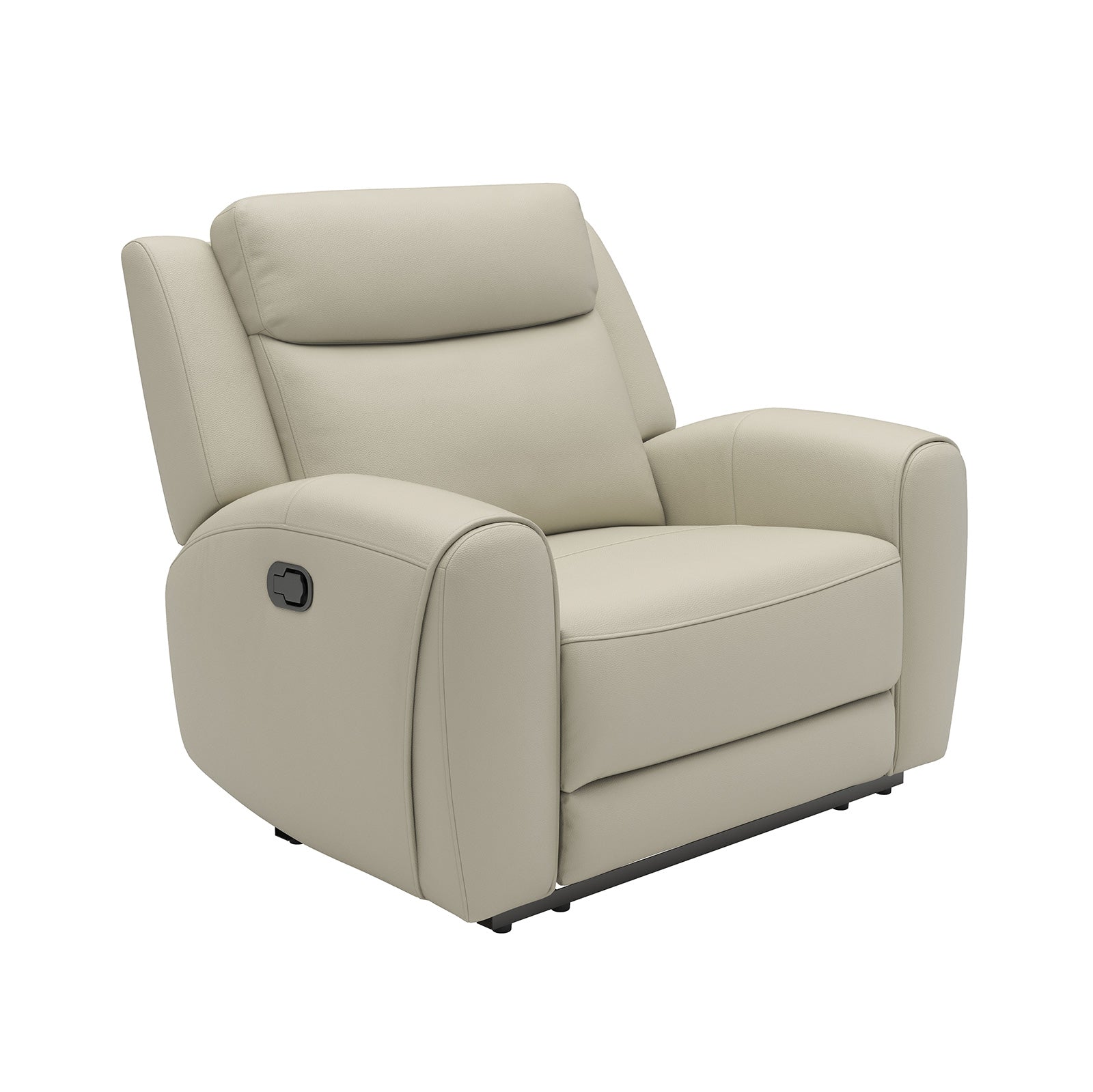 Jacobus Beige Leather Recliner