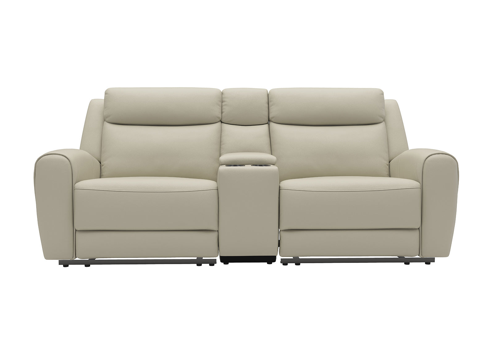 Jacobus Beige Leather Sofa & Loveseat