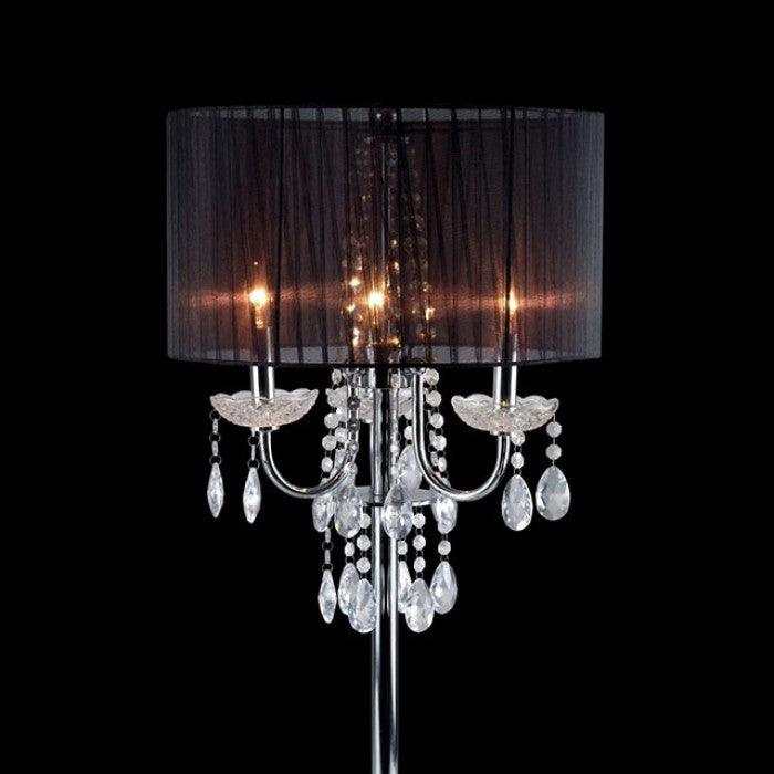Jada Black & Chrome Table Lamp
