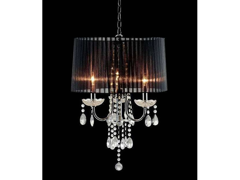 Jada Chrome/Black Ceiling Lamp