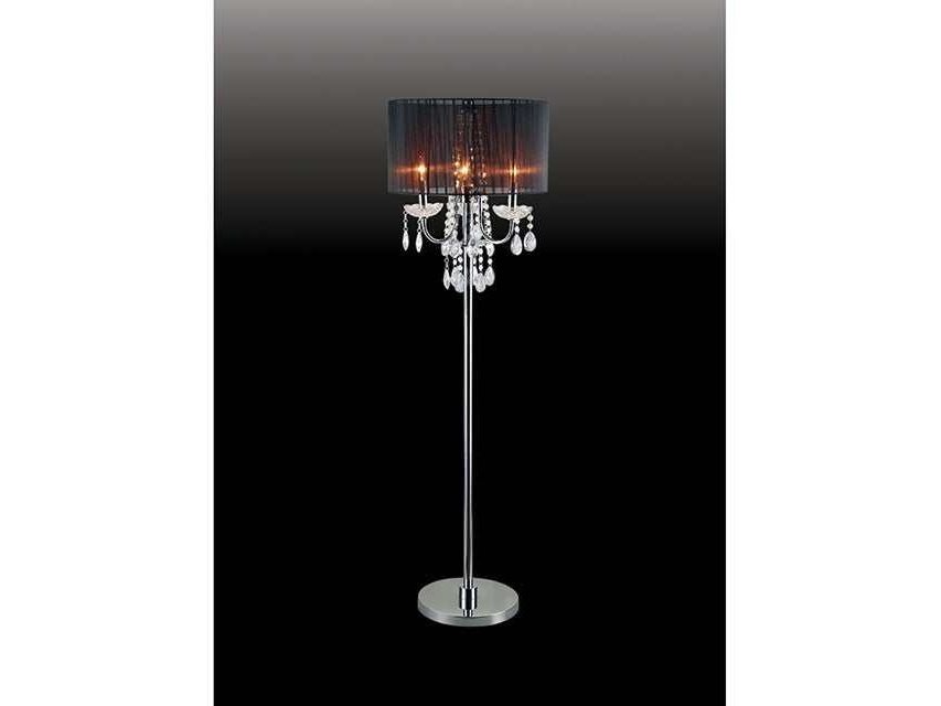 Jada Chrome/Black Floor Lamp