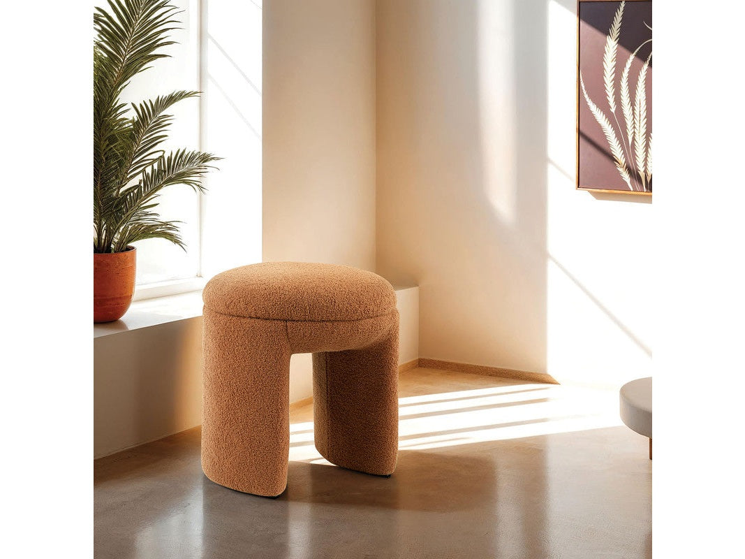 Janetta Saddle Brown Stool