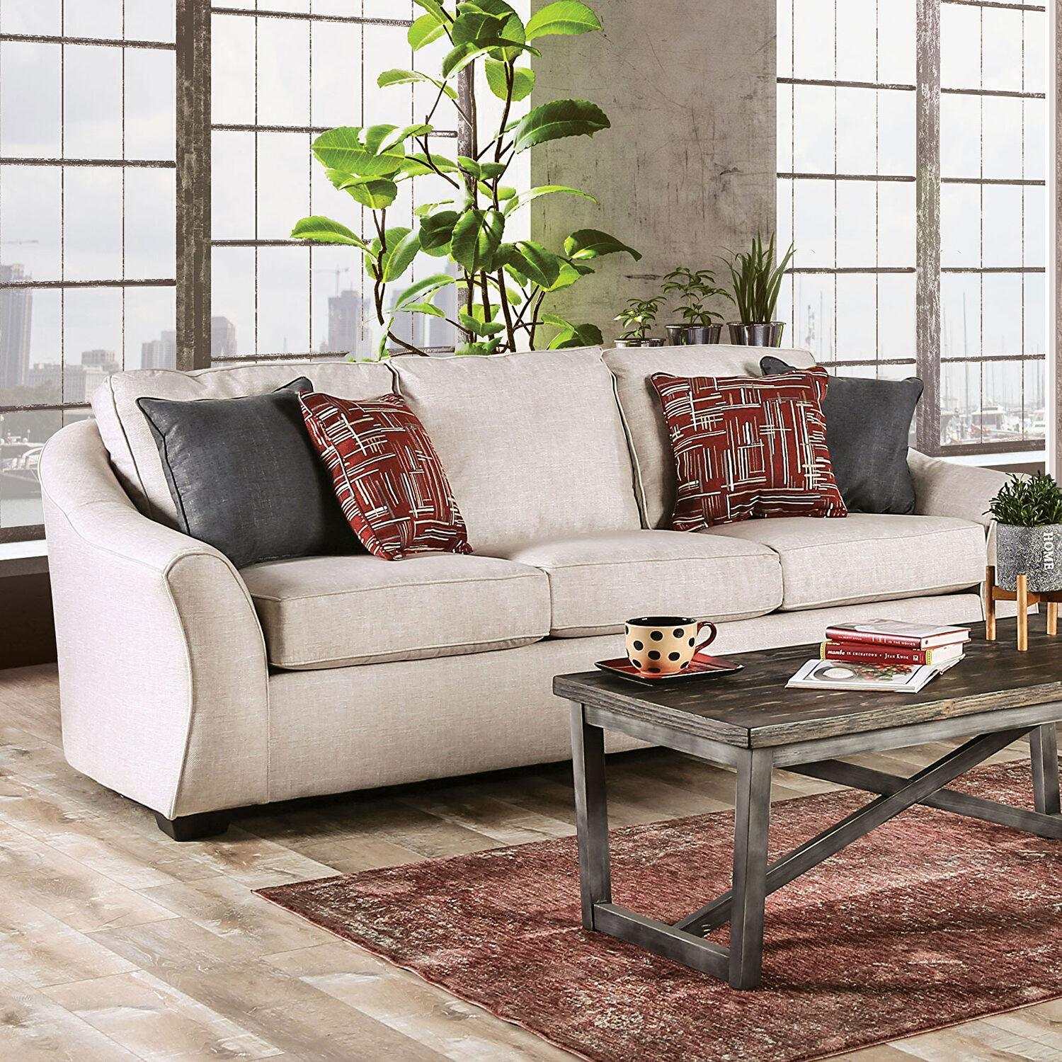 Jarrow Ivory Stationary Sofa & Loveseat 2pc