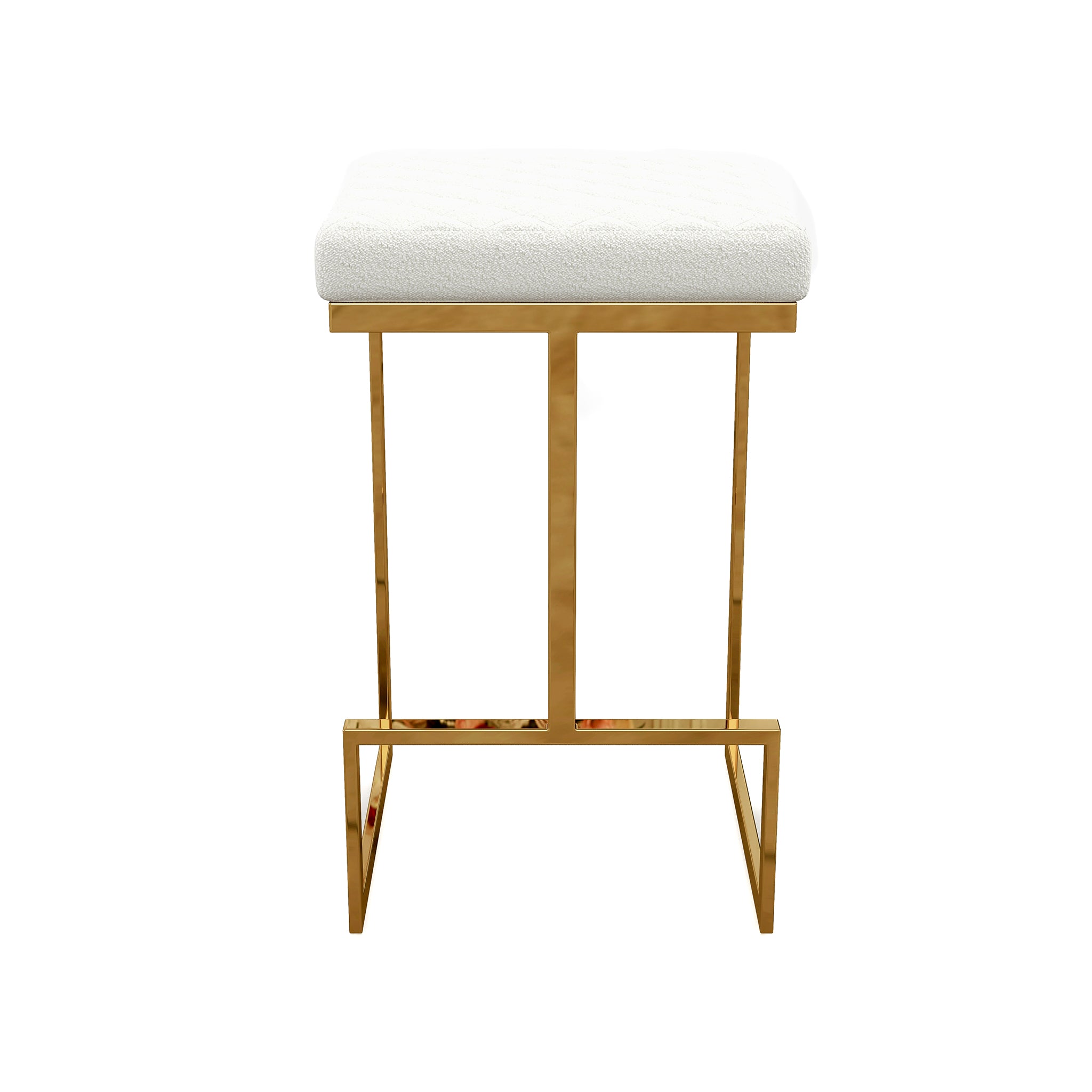 Joel Beige Boucle Counter Stool