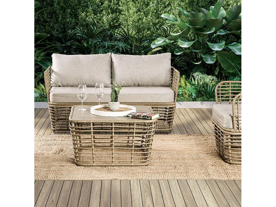 Johari Natural Outdoor Bench
