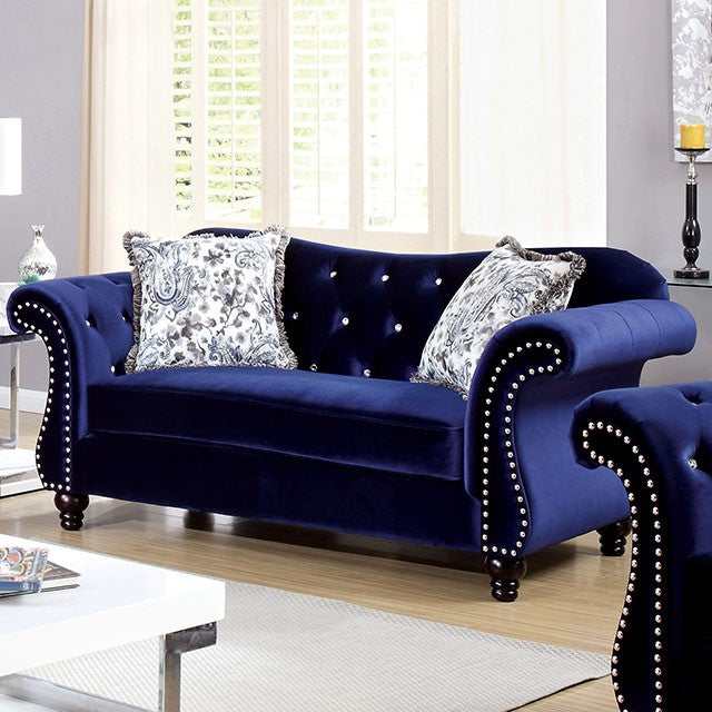 Jolanda Blue Loveseat