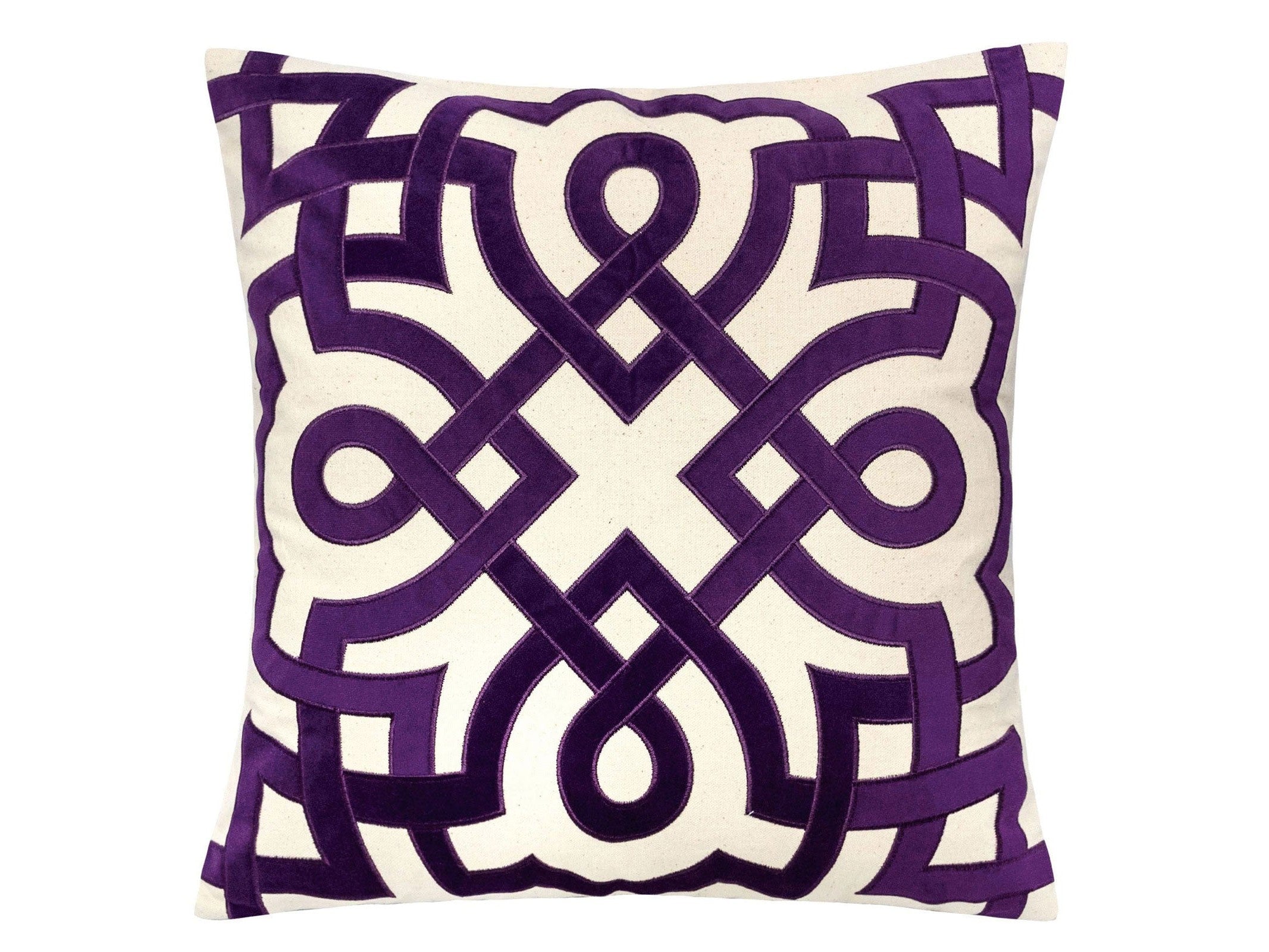 Jorja Beige/Purple Pillow (Set of 2)