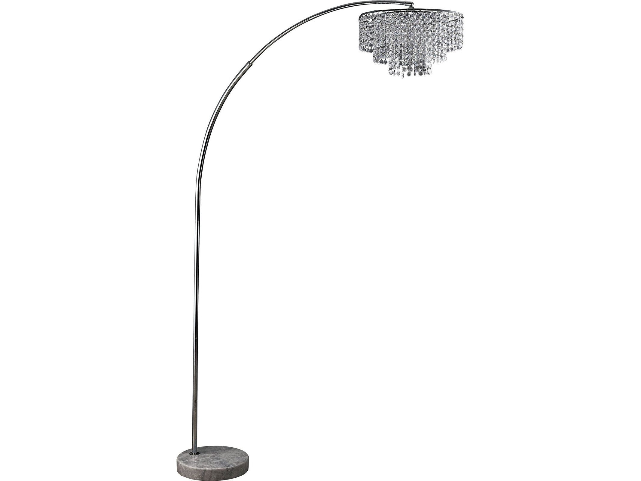Julie Chrome Arch Lamp