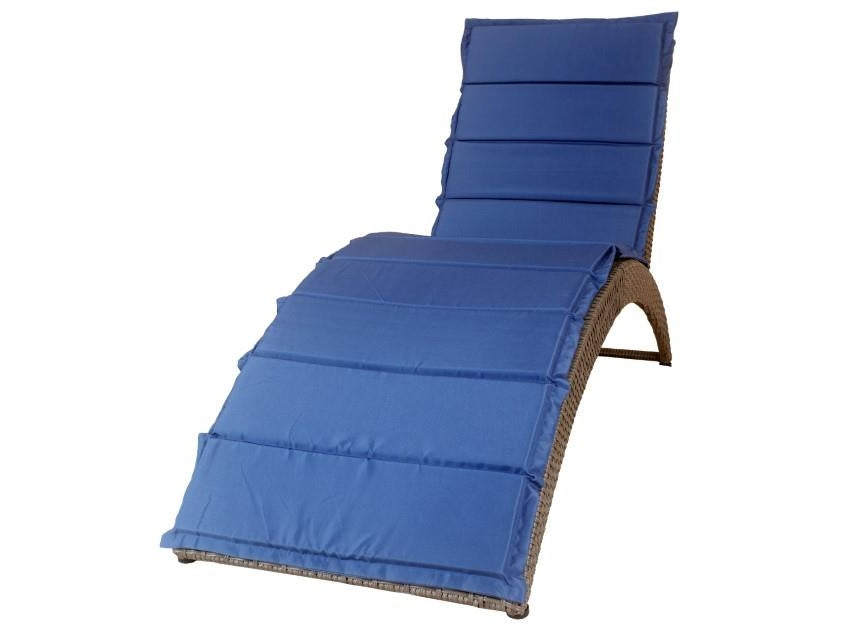 KD-OS1104GB  Navy/Gray Outdoor Chaise Lounge w/ Cushion
