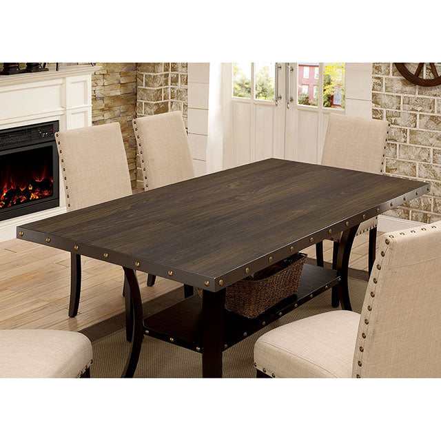 Kaitlin Light Walnut/Beige Dining Table