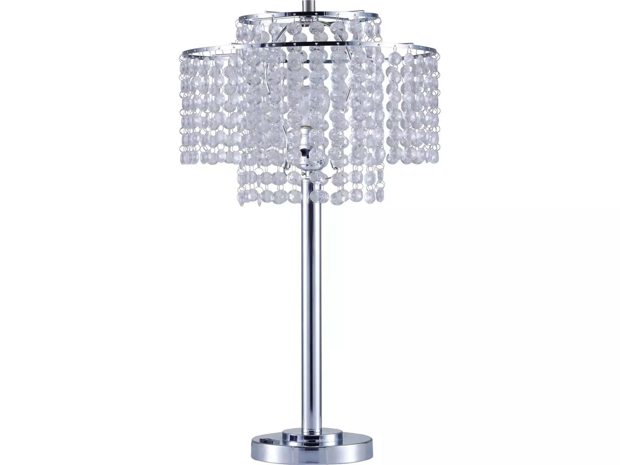 Kaitlyn Crystal & Chrome Table Lamp