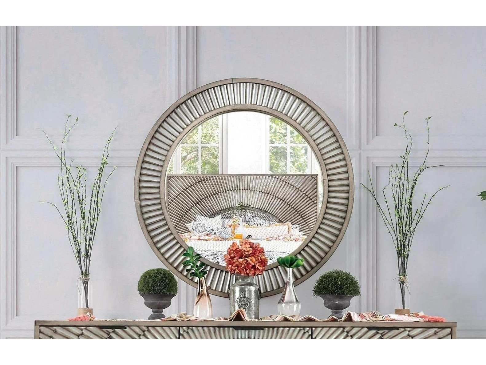 Kamalah Antique Gray Mirror