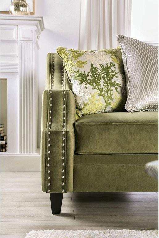 Kaye Green Stationary Sofa & Loveseat 2pc