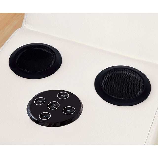 Kemina White Bluetooth Speaker Console