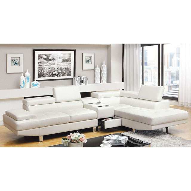 Kemina White Bluetooth Speaker Console