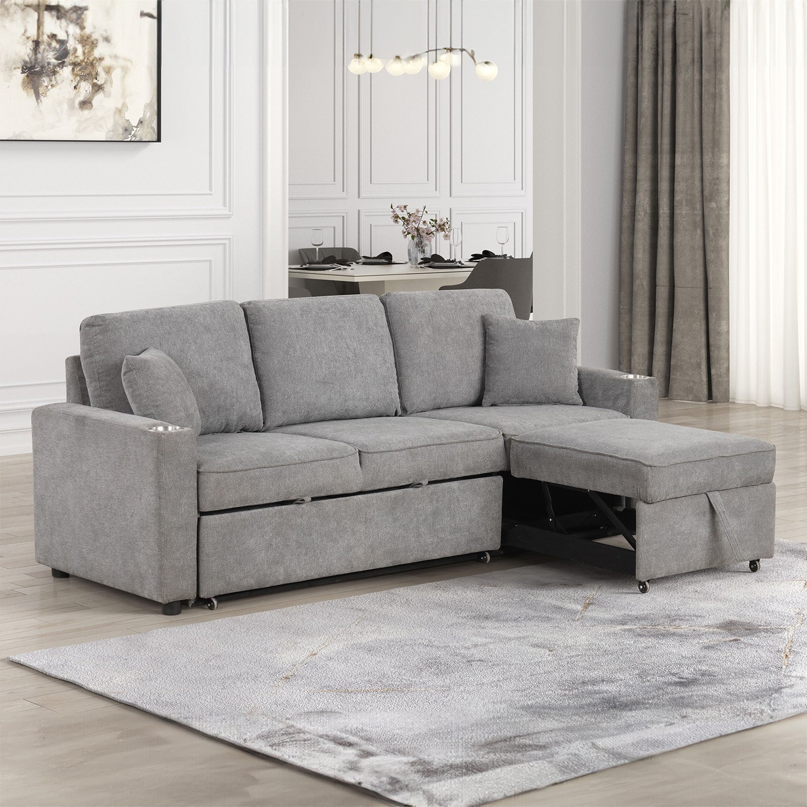 Kendal Gray Sleeper Sofa