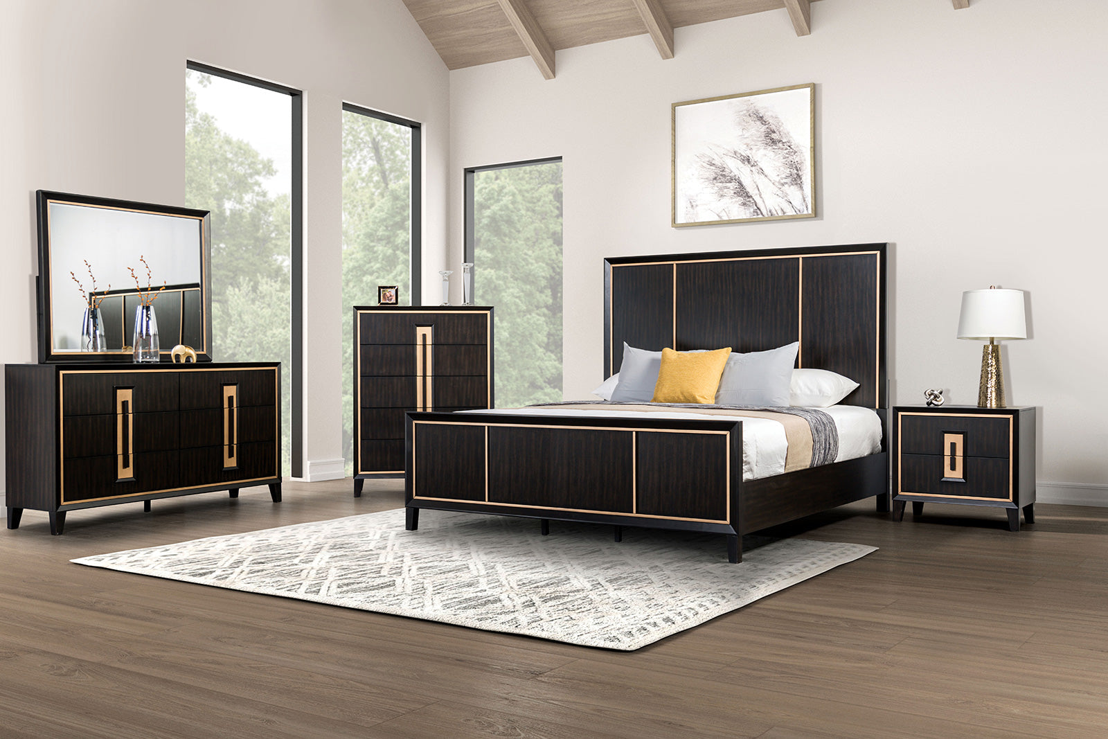 Kenyada Espresso Eastern King Bed