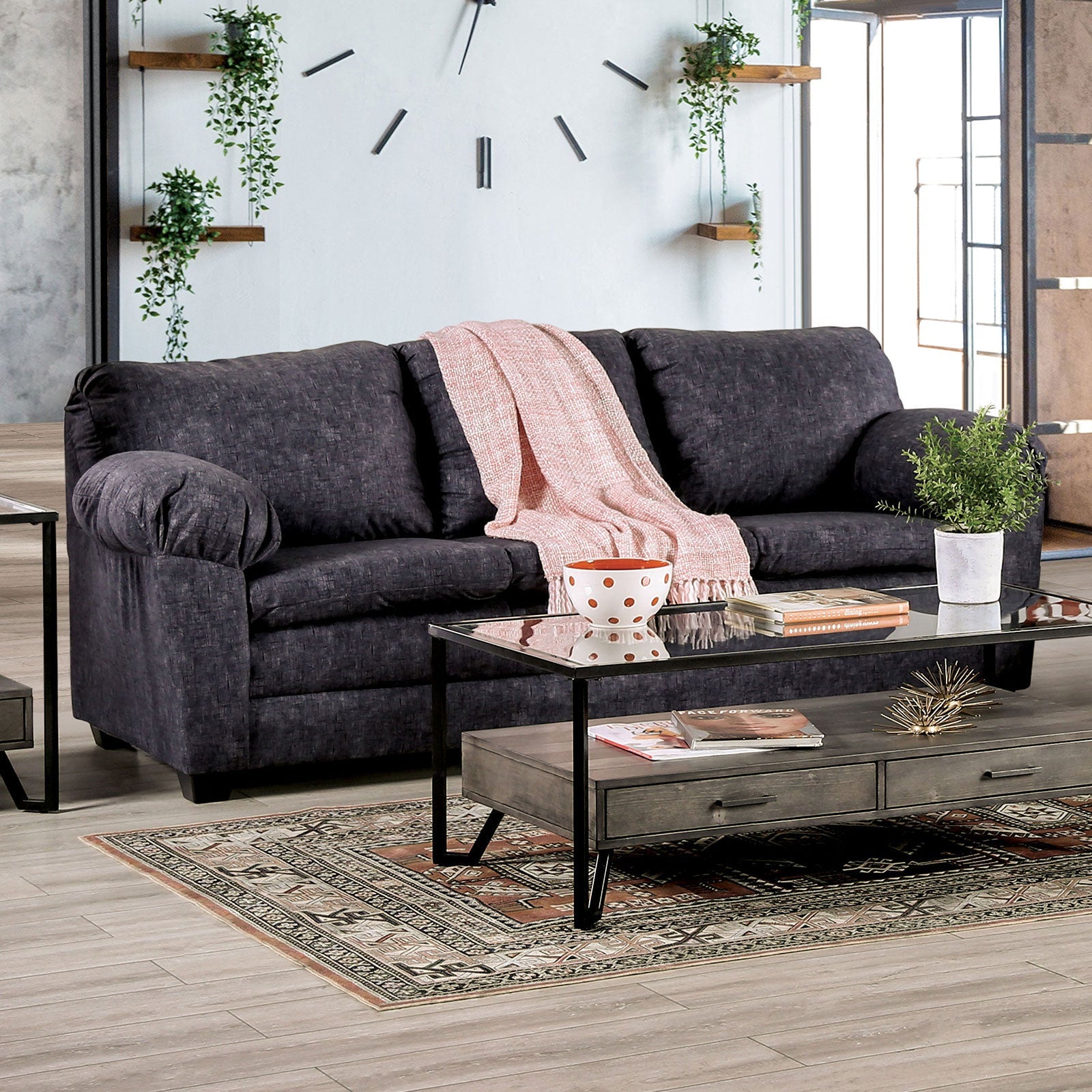 Keswick Charcoal Sofa & Loveseat