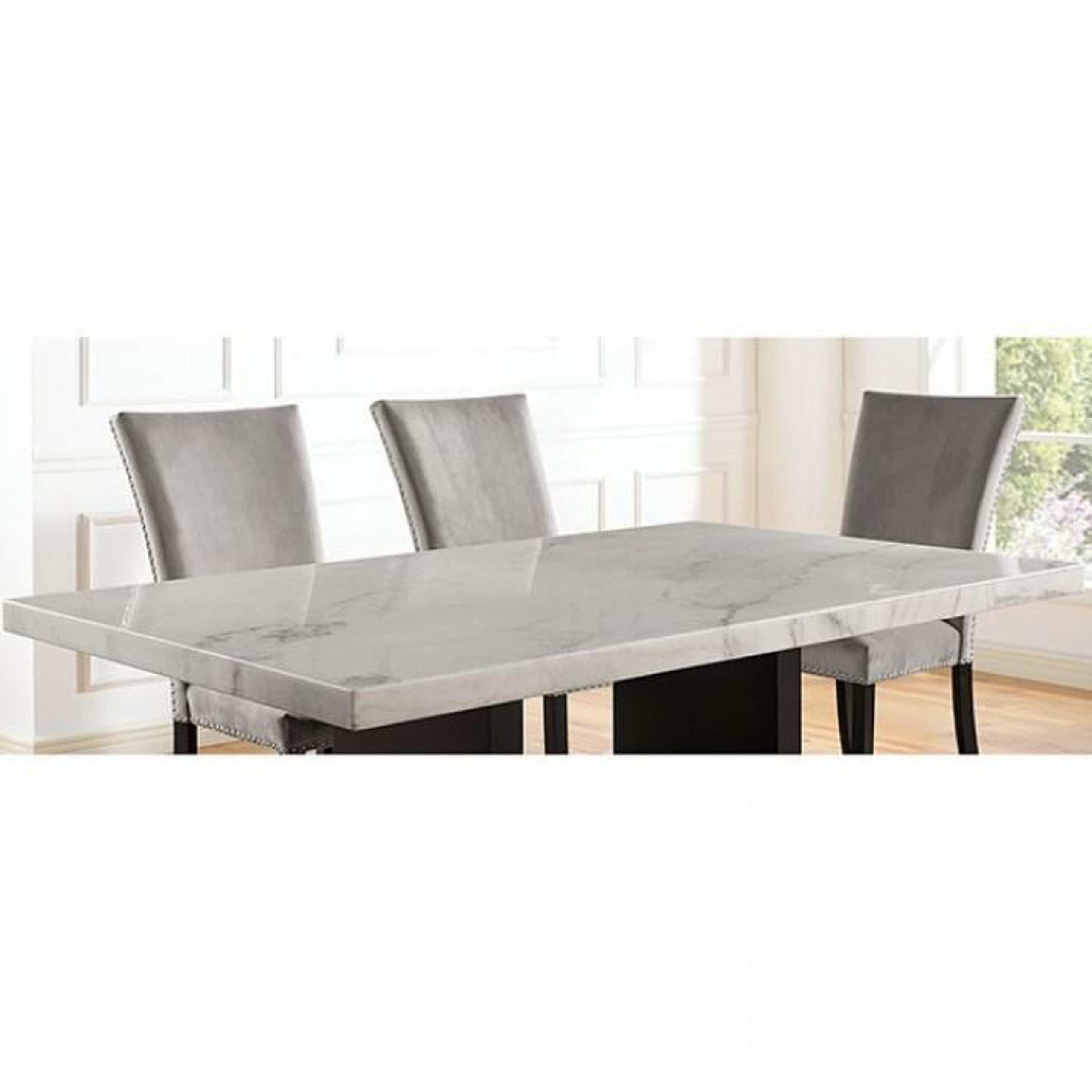 Kian White/Black 7pc Dining Room Set