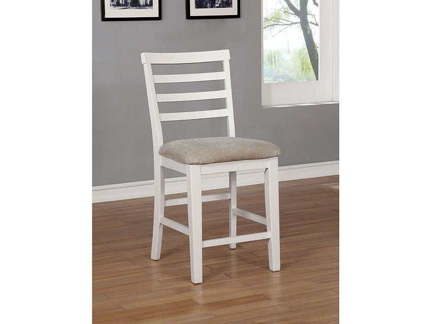 Kiana White Counter Height Side Chair (Set of 2)