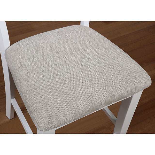 Kiana White Counter Height Side Chair (Set of 2)