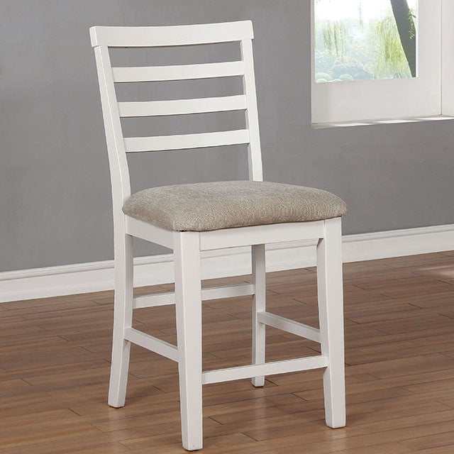Kiana White Counter Height Side Chair (Set of 2)